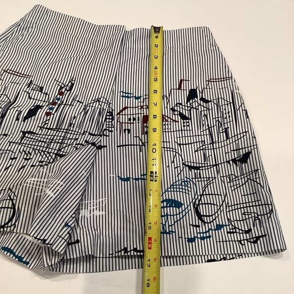 Lafayette 148 New York Shorts Kehlani Lido Print Cotton Blend Bermuda Shorts - Picture 3 of 7